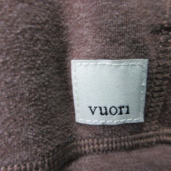 Vuori Ponto Performance Half Zip Hoodie Men XS Brown Activewear Training 308 - Picture 4 of 9